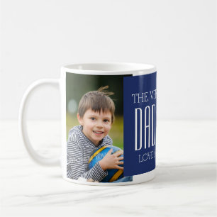 Custom Photo Father's Day Mug Blue
