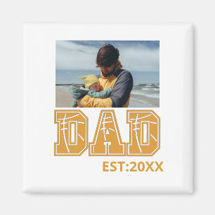 Custom photo Fathers day Sports Dad Basketball Dad Magnet