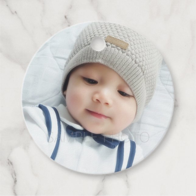 Custom Photo Favour Tags (Front)