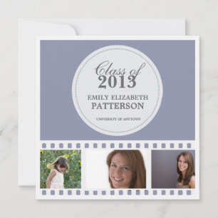 Custom Photo Film Graduation Invitation