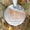 Custom Photo First Christmas New Home Grey Script