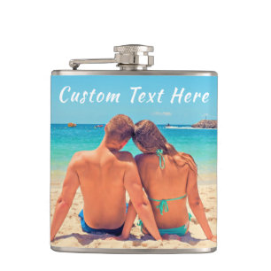 Custom Photo Flask with Your Photos and Text