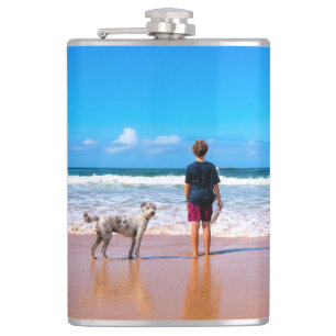 Custom Photo Flask Your Photos Design with Pet