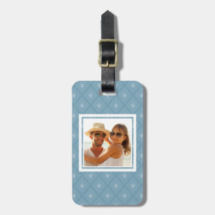 Custom Photo Fleur-de-lis pattern Luggage Tag