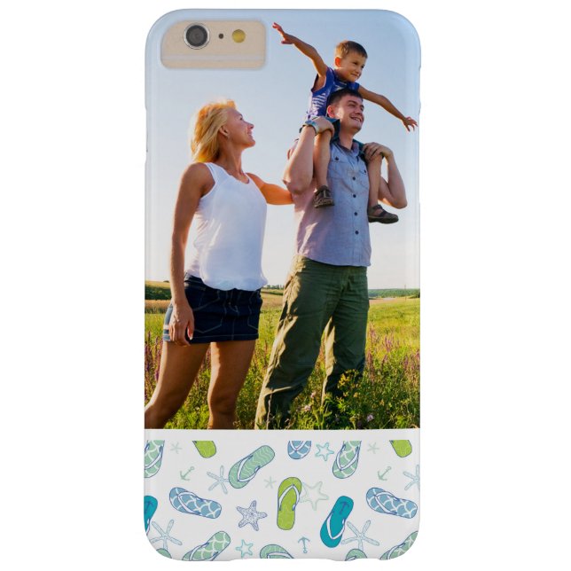 Custom Photo Flip Flop Pattern Case-Mate iPhone Case (Back)