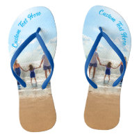 Custom Photo Flip Flops Your Photos and Text