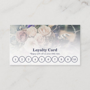 Custom Photo Florist Loyalty Card