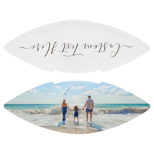 Custom Photo Football with Your Photos and Text  American Football (Panels)