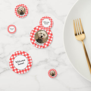 Custom Photo Frame Country Red Buffalo Check Plaid Confetti