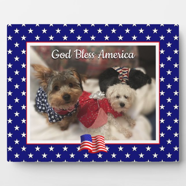 Custom Photo Frame USA American Flag Patriotic Fun (Front)