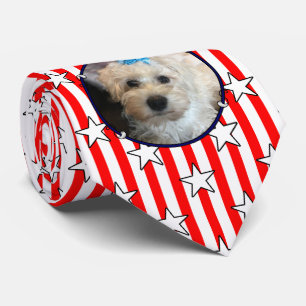 Custom Photo Frame USA American Flag Patriotic Fun Tie