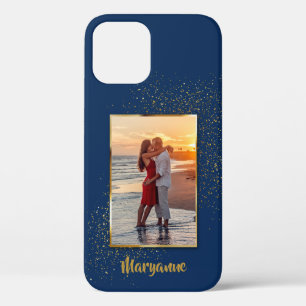 Custom Photo Framed Personalised Name iPhone 12 Case