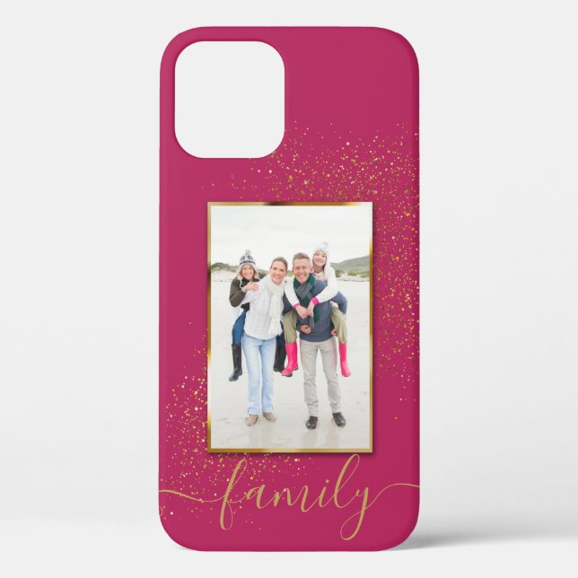 Custom Photo Framed Personalised Name Case-Mate iPhone Case (Back)