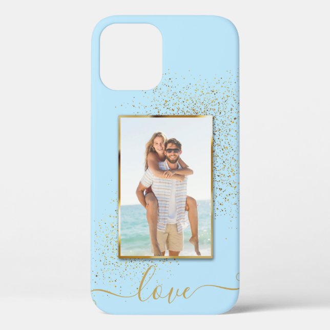 Custom Photo Framed Personalised Name Case-Mate iPhone Case (Back)