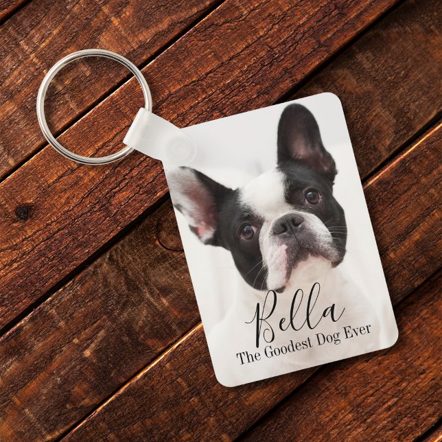 Custom Photo French Bulldog Personalized Key Ring (Creator Uploaded)