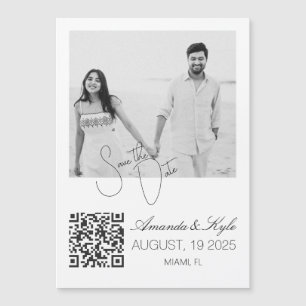 Custom Photo Fridge announcement Engagement magnet