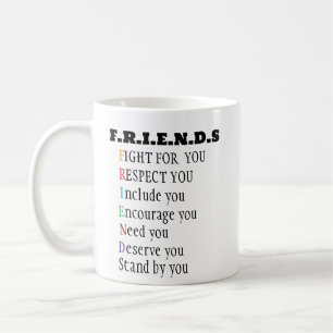 Custom photo Friendship friends fight for you  Coffee Mug