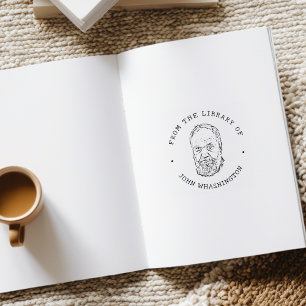 Custom Photo From the Library Of  Rubber Stamp