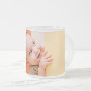 Custom Photo Frosted Glass Coffee Mug