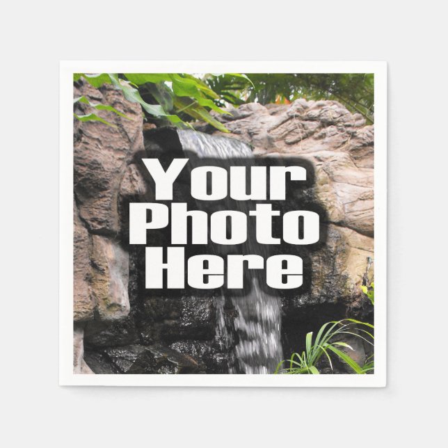 Custom Photo Full-Colour Personalised Napkin (Front)