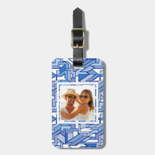 Custom Photo Geometric pattern 2 Luggage Tag