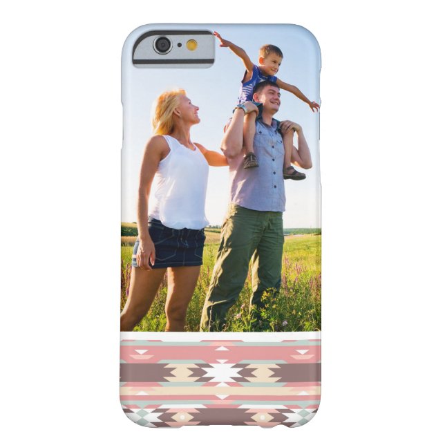 Custom Photo Geometric pattern in aztec style 2 Case-Mate iPhone Case (Back)