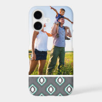 Custom Photo Geometric retro ikat tribal pattern