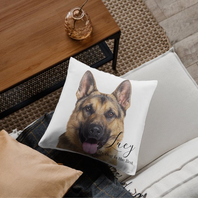 Custom Photo German Shepherd Personalised Cushion (Creator Uploaded)