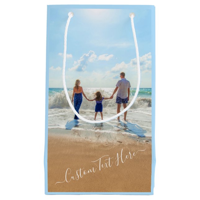 Custom Photo Gift Bag with Your Photos and Text (Front)