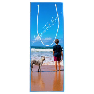 Custom Photo Gift Bag with Your Photos and Text