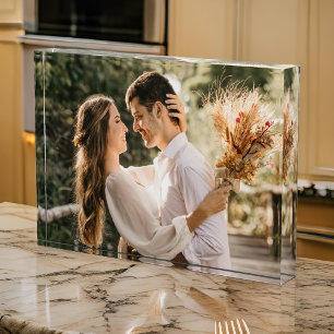 Custom Photo Gift for Her, Mum, Dad or Newlyweds Block