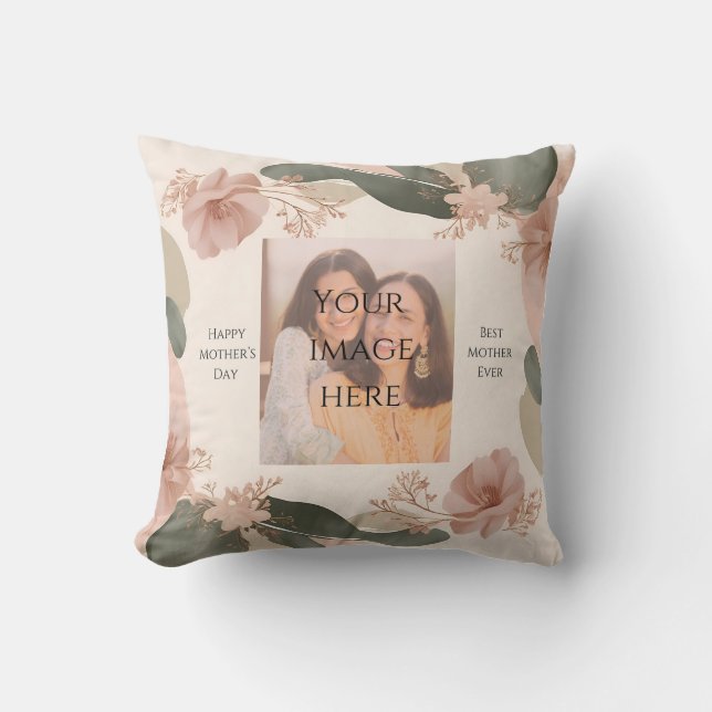 Custom Photo Gift – Happy Mother’s Day  Cushion (Front)