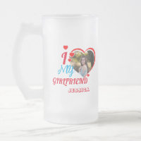 Custom Photo Gift: "I 💗 My Girlfriend Jessica