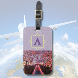 Custom Photo Gifts for 21 Year Old Female Violet Luggage Tag