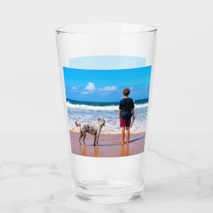 Custom Photo Glass Your Own Design - Lovely Pet