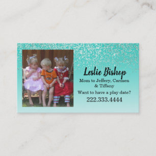Custom Photo Glittery Mummy Card