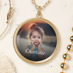 Custom Photo Gold Plated Necklace<br><div class="desc">Create your own personalised necklace pendant with your custom image. Add your favourite photo, design or artwork to create something really unique. To edit this design template, click 'Change' and upload your own image as shown above. Click 'Customise It' button to add text, customise fonts and colours. Treat yourself or...</div>