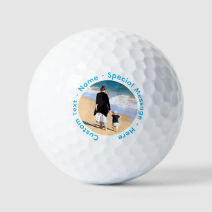Custom Photo Golf Balls with Your Photos and Text