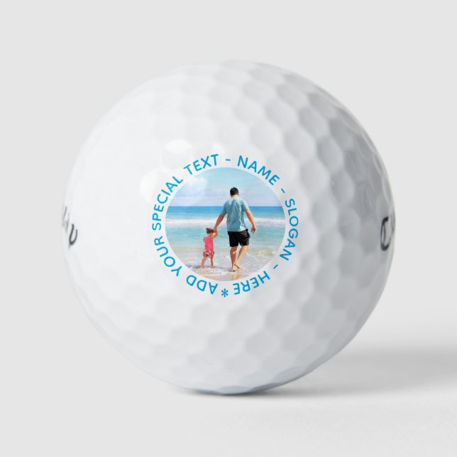 Custom Photo Golf Balls Your Photos and Text (Front)