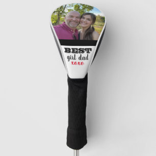 Custom photo golf driver cover gift for a girl dad