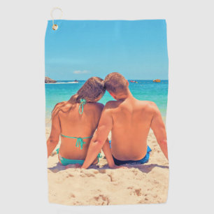 Custom Photo Golf Towel - Your Own Design Romantic