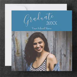 Custom Photo Graduate Announcement Open House 