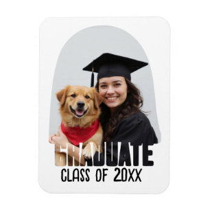 Custom Photo Graduate Arch Graduation Gift Magnet