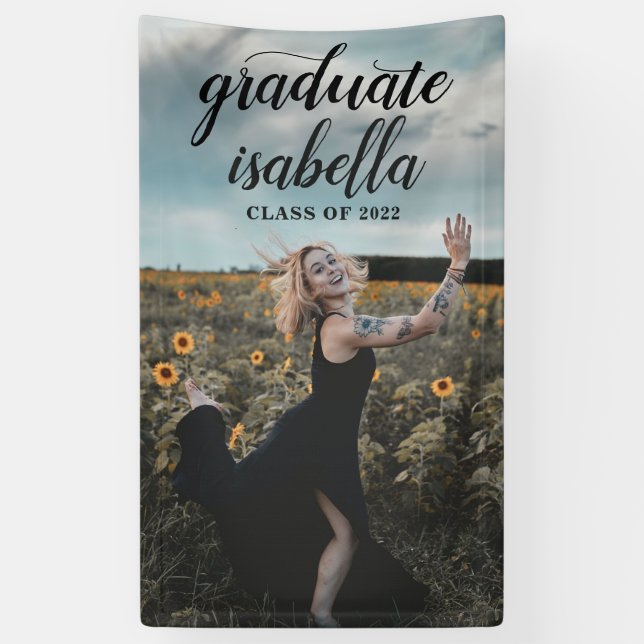 Custom Photo Graduation Banner (Vertical)