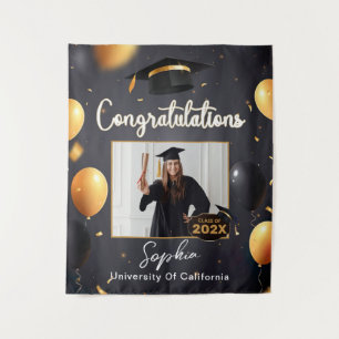 Custom Photo Graduation Party Decor Party Backdrop Tapestry