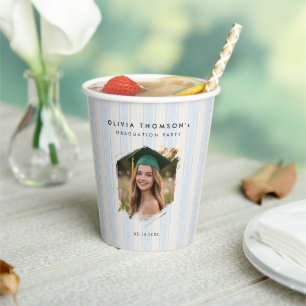Custom Photo Graduation Party Paper Cups