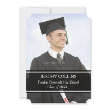 Custom Photo Graduation Personalised Picture Black