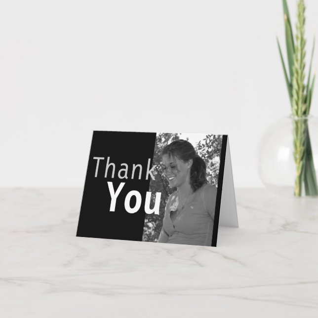 Custom Photo Graduation Thank You Card (Front)