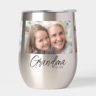 Custom Photo Grandma Established Year
