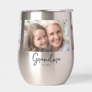 Custom Photo Grandma Established Year
